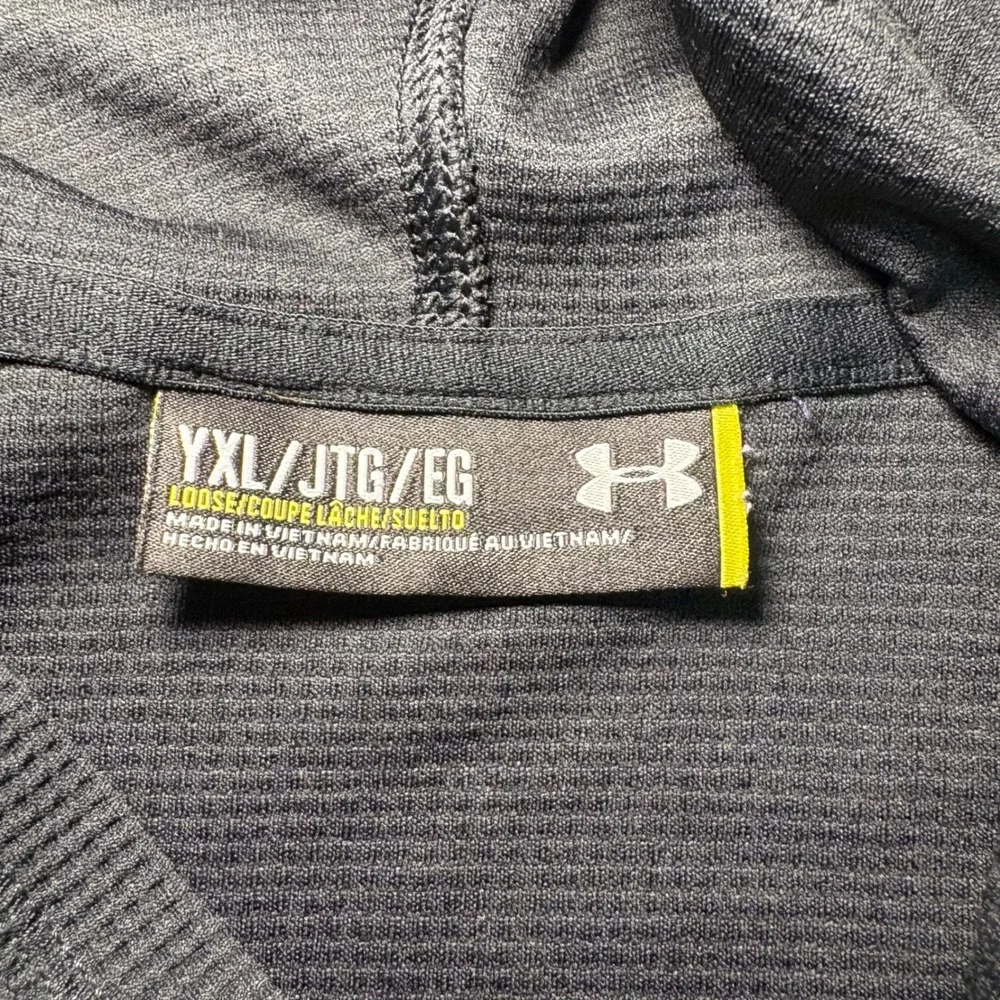 Under Armour Youth XL Black Red Hoodie‎ Pullover Long Sleeve Sweatshirt Athleic